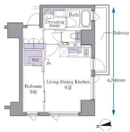 IPSE広尾 (イプセ広尾) 9階 間取り図