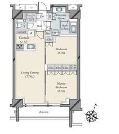 パークコート千代田一番町 2階 間取り図
