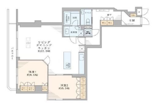 飯倉ヒルズ 9階 間取り図