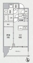 シーズンフラッツ代々木 1003 間取り図