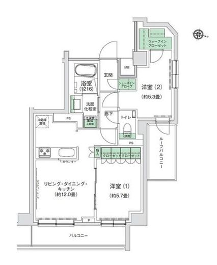スタイリオ三軒茶屋 503 間取り図