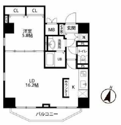 リズムハイブ渋谷桜丘 902 間取り図