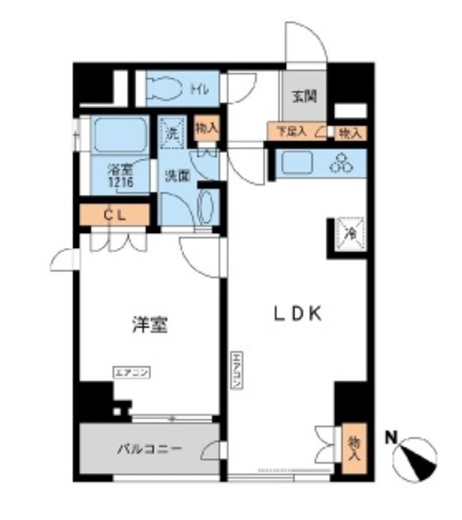 プロシード西新宿 802 間取り図