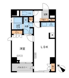 プロシード西新宿 802 間取り図