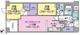 ファインレジデンス三田 4階 間取り図