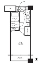 パレステュディオ神楽坂シティタワー 6階 間取り図