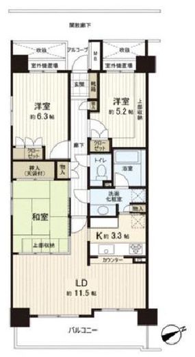 パセオTOKYOイースト 11階 間取り図
