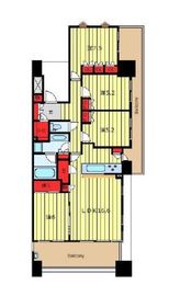 東京メガシティ 3階 間取り図