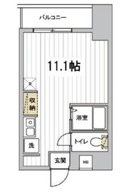 エスモア銀座イースト 1004 間取り図