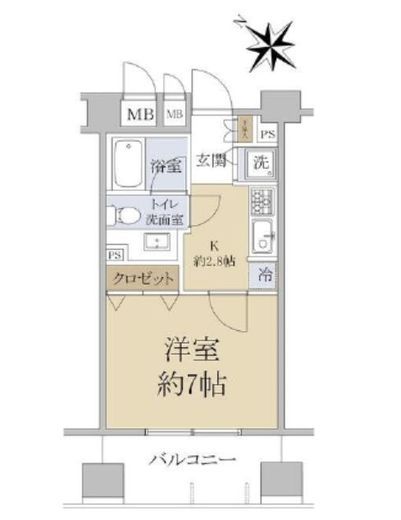 秀和溜池山王レジデンス 12階 間取り図