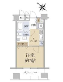 秀和溜池山王レジデンス 12階 間取り図