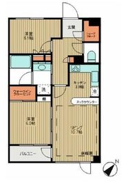 ファミール日本橋浜町グランスイート 4階 間取り図