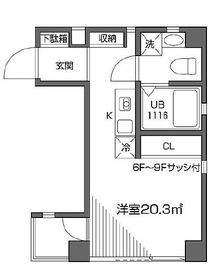 パークレジデンス芝公園 403 間取り図