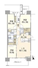 ザ・パークハウス東陽町 8階 間取り図