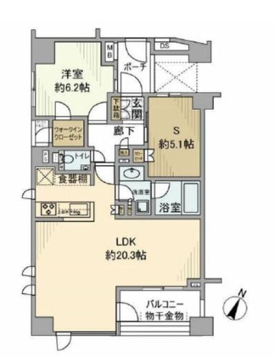 アールブラン田園調布 2階 間取り図