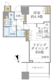 白金ザ・スカイ 17階 間取り図