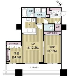 エアライズタワー 21階 間取り図