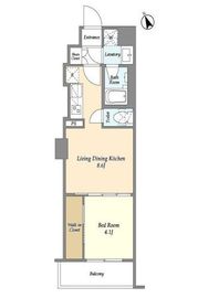 アジュールテラス門前仲町 703 間取り図