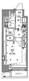 クレイシア芝浦ウォーターフロント 5階 間取り図