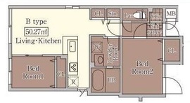 LAPiS西小山 (ラピス西小山) 301 間取り図