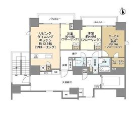 ピアース渋谷 1503 間取り図
