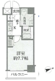 クレイシア芝浦ウォーターフロント 5階 間取り図
