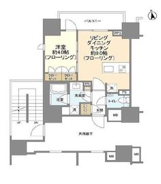 ピアース渋谷 14階 間取り図