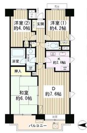 菊川パーク・ホームズ 3階 間取り図