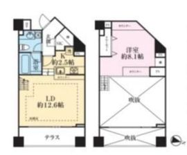 サンクタス代々木上原 1階 間取り図