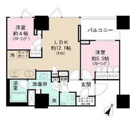 パークコート千代田四番町 13階 間取り図