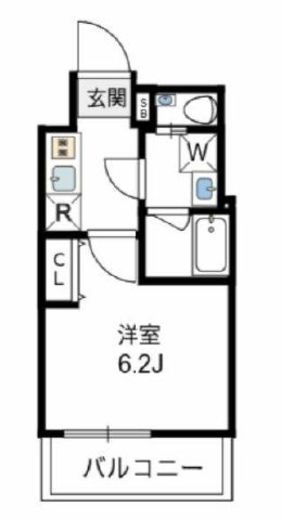 エスペランサ神田神保町2 3F1 間取り図