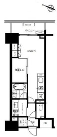 クレヴィア本郷 8階 間取り図