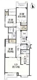 グランドメゾン北新宿 3階 間取り図