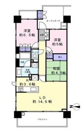 プラウド志村城山 3階 間取り図