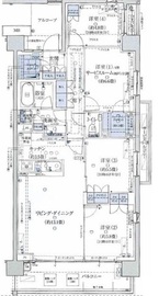 グランドメゾン元住吉サウステラス 4階 間取り図