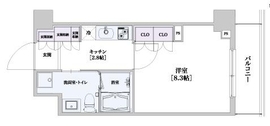 プライムパークス品川シーサイド ザ・タワー 505 間取り図