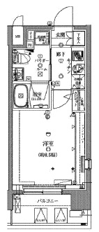 クレイシア芝浦ウォーターフロント 9階 間取り図