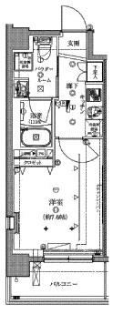 クレイシア芝浦ウォーターフロント 8階 間取り図