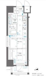 ZOOM浅草WEST 2階 間取り図