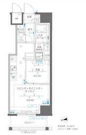 ZOOM浅草WEST 12階 間取り図