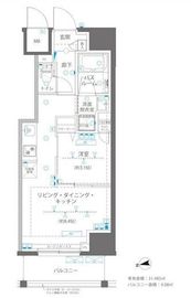 ZOOM浅草WEST 11階 間取り図