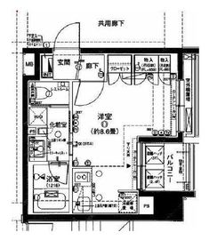 アールブラン南品川 2階 間取り図