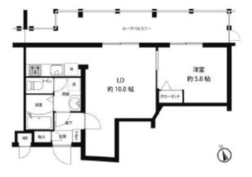 レオーネ馬込 501 間取り図