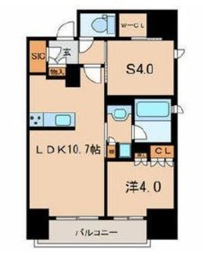 ピアース渋谷 1003 間取り図