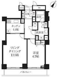 プラティーヌ田町 82 間取り図