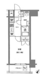 パレステュディオ白金台 3階 間取り図