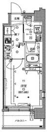 クレイシア芝浦ウォーターフロント 2階 間取り図