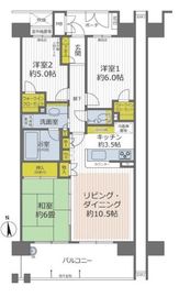 コスモシティ武蔵小杉 6階 間取り図