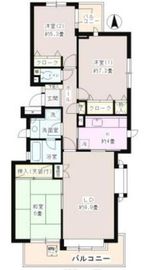 中村北パーク・ホームズ 5階 間取り図