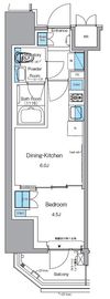 プライムアーバン浅草田原町 201 間取り図